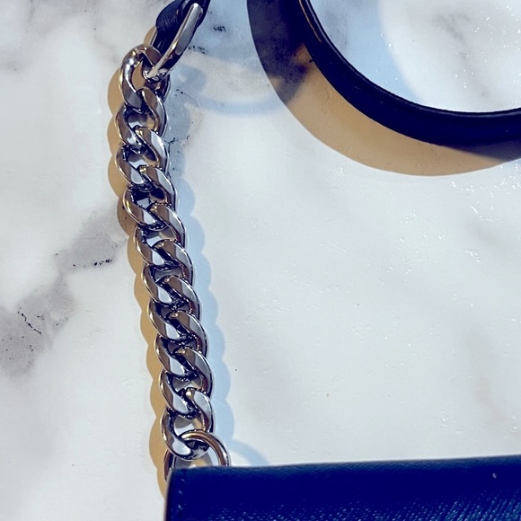 Michael Kors Jet Set Crossbody Bag Saffiano Leather Electric Blue - Picture 7 of 9